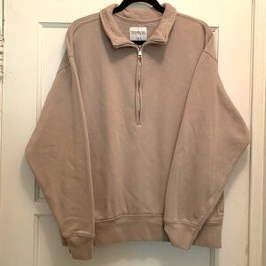 ABERCROMBIE & FITCH | Light Brown Essential Vintage Sunday Sweatshirt | Size M
